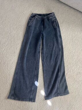 Aerie Getaway High Waisted Trouser rocky blue